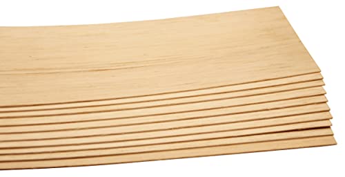 10 Stück hochwertige Balsabretter - aus kontrolliertem Anbau - ideales Material für Flugmodellbau (1,0 x 100 x 1000 mm | 10 Stück) von THEILO