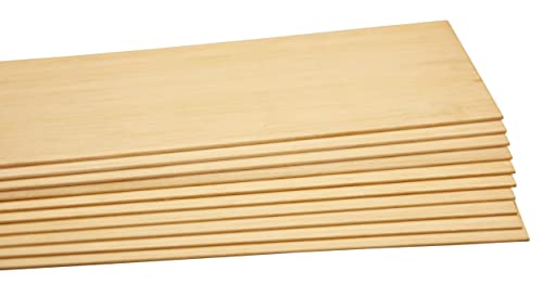 10 Stück hochwertige Balsabretter - aus kontrolliertem Anbau - ideales Material für Flugmodellbau (1,5 x 100 x 1000 mm | 10 Stück) von THEILO
