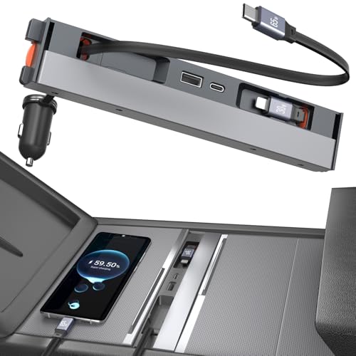 Ausziehbarer USB-Hub für Tesla Model 3 Highland 2024, Tesla Model 3 Zubehör 2024 KFZ-Ladegerät, THELIFELICIOUS Schnellladestation Ausziehbarer USB-Hub für Tesla Model 3 Highland 2024, Tesla Model 3 Zubehör 2024 KFZ-Ladegerät, THELIFELICIOUS Schnellladestation von THELIFELICIOUS