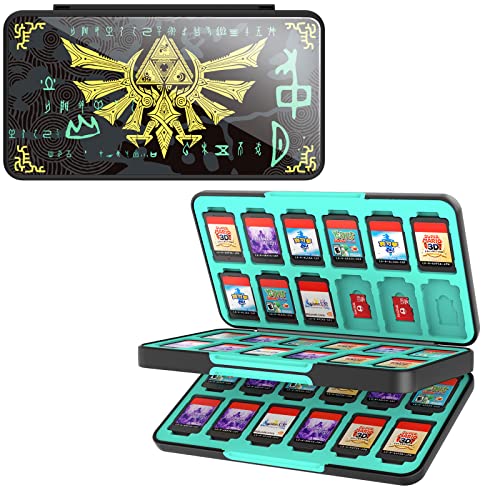 THELIFELICIOUS Switch Game Card Aufbewahrungsbox für Nintendo Switch/OLED/Lite, Gradient Color Lining Spiele Kartenhalter mit 48 Game Cards Slots & 24 Micro SD Cards Slots THELIFELICIOUS Switch Game Card Aufbewahrungsbox für Nintendo Switch/OLED/Lite, Gradient Color Lining Spiele Kartenhalter mit 48 Game Cards Slots & 24 Micro SD Cards Slots von THELIFELICIOUS