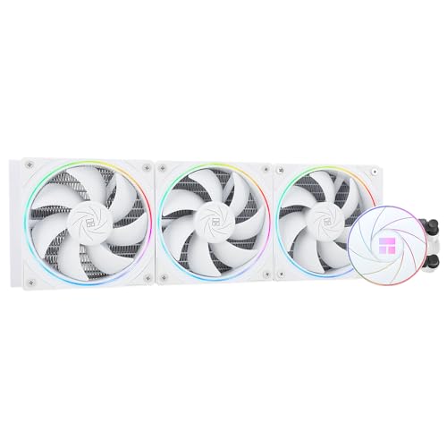 THERMALRIGHT Aqua Elite 360 Weiß ARGB V2 CPU-Wasserkühler, 360 Aio CPU-Kühler, 3*TL-S12W PWM-Lüfter, S-FDB-Lager, ARGB-Feinblendeneffekt, für AMD/AM4/AM5, Intel LGA1150/1151/1200/2011/1700/2011 von THERMALRIGHT