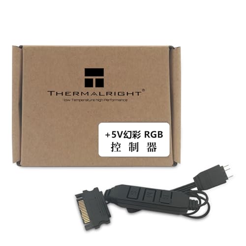 Thermalright 5V 3PIN A-RGB-Lüftersteuerung, 5V Lichtsteuerung, Computergehäuse-Lüftersteuerung, Unterstützung 3PIN Lichtschnittstelle, SATA-Netzteil von THERMALRIGHT