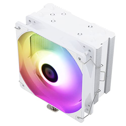 Thermalright Assassin King 120 SE WHITE ARGB CPU-Luftkühler, AK120 SE WHITE ARGB, 5 Heatpipes, TL-C12CW-S PWM Leiser Lüfter CPU-Kühler mit S-FDB-Lager, für AMD AM4 AM5/Intel 1150/1151/1200/1700 von THERMALRIGHT