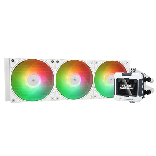 Thermalright Frozen Warframe 360 ARGB CPU-Wasserkühler, 3 PWM-Lüfter, Wasserkühlungssystem, IPS-LCD-Bildschirm mit 320 x 240 Auflösung, für AMD/AM4/AM5 und Intel LGA1700, Computer 360 von THERMALRIGHT