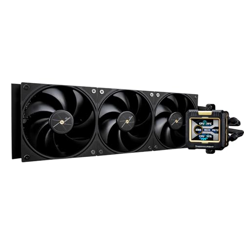 Thermalright Frozen Warframe 360 CPU-Wasserkühler mit 3 PWM-Lüftern mit 2000 U/min, IPS-LCD-Bildschirm mit 320 x 240 Auflösung, flüssiger CPU-Kühler, CPU-PC, Aio-Kühler für AMD: AM4/AM5/Intel LGA1700, von THERMALRIGHT