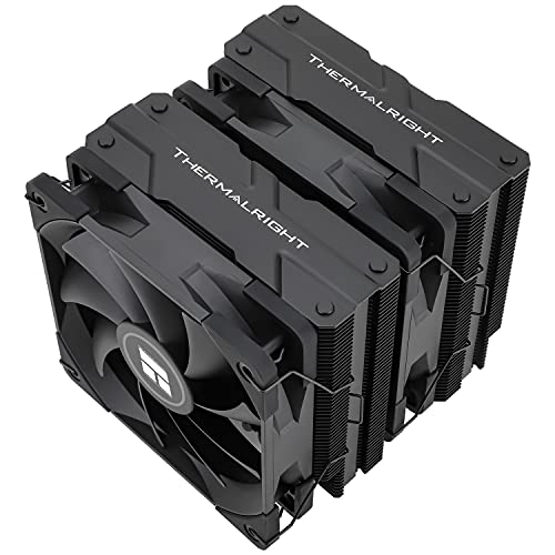 Thermalright Peerless Assassin 120 Black CPU-Luftkühler, 6 Heatpipes, zwei 120mm C12B PWM Lüfter, Aluminium-Kühlkörperabdeckung, AGHP-Technologie, für AMD AM4 AM5/Intel LGA 1700/1150/1151/1200/2011 von THERMALRIGHT