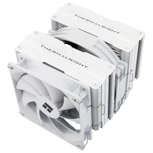 Thermalright Peerless Assassin 140 Weiß CPU-Luftkühler, 6 Heatpipes, Dual-PWM-Lüfter und Doppeltürme, 158 mm hohe CPU-Kühlung mit oberer Abdeckung, für AM4 / AM5 und Intel LGA 1851/1700/1150/1151/1200 von THERMALRIGHT