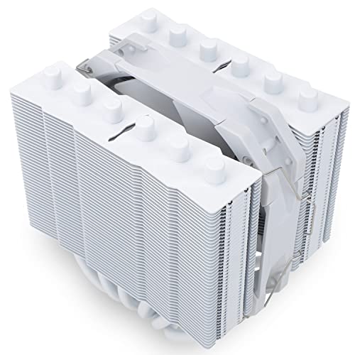 Thermalright Silver Soul 135 White Dual Tower CPU-Luftkühler, 6x6mm Heatpipes, 135mm Höhe, D12PRO-W PWM-Lüfter, Aluminium-Kühlkörperabdeckung, AGHP-Technologie, AMD AM4/Intel 1700/1150/1151/1200/2011 von THERMALRIGHT