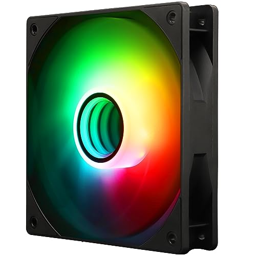 Thermalright TL-C12B-S V3 120-mm CPU-Lüfter Gehäuse-Kühlerlüfter ARGB, 4-poliger PWM-Anschluss, Leiser Computerlüfter mit S-FDB-Lager, Desktop-Lüfter mit ARGB-Spiegellichteffekt von THERMALRIGHT
