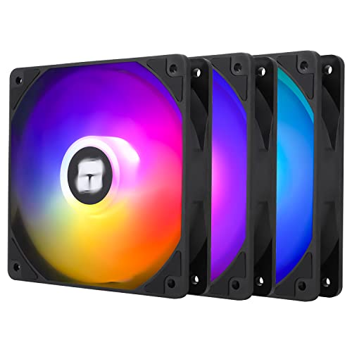 Thermalright TL-C12C-S CPU-Lüfter 120 mm ARGB Gehäuselüfter, 4-poliger PWM-leiser Computerlüfter mit S-FDB-Lager im Lieferumfang enthalten, bis zu 1500 U/min Lüfter (3 Mengen) von THERMALRIGHT