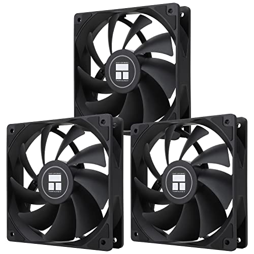Thermalright TL-C12C X3 CPU-Lüfter 120mm Gehäuselüfter, 4Pin PWM Silent Computer Lüfter mit S-FDB Lager enthalten, bis zu 1550RPM（3 Stück） von THERMALRIGHT