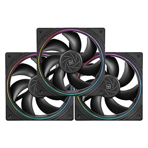 Thermalright TL-S12 CPU-Lüfter 120mm Gehäuselüfter, 4pin PWM-Anschluss leiser Computerlüfter mit S-FDB-Lager, bis zu 1500RPM Lüfter (3er-Pack) von THERMALRIGHT