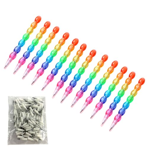 12pcs Cartoon Bausteine ​​Bleistifte Weihnachtsstrumpffüllfüllstoffe Lustige Bleistifte Für Kinderstudenten Schreiben Zeichnung von THINCAN
