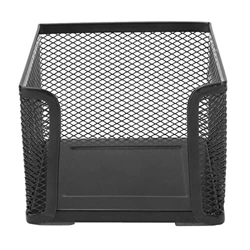 Praktischer Mesh Memo Black Metal Sticky Note Cuber Sticky Note Box Für Büro Visitenkarte Paperclip Kleines Handwerk von THINCAN