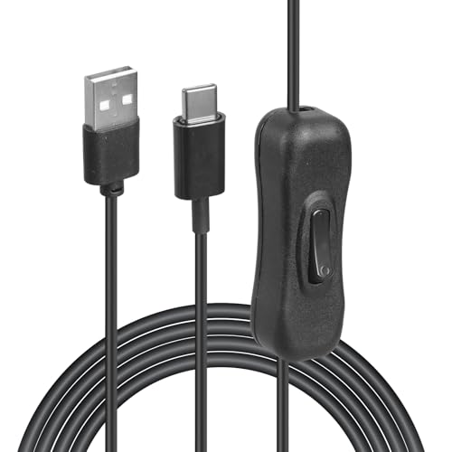 THINCAN Typ C 7ft Verlängerungskabel Mit Schaltern PVC Stromkabel Stromanschluss 2M Langtes Strom Für Die Leistung Von 5 V LED Leuchten & Lüfter THINCAN Typ C 7ft Verlängerungskabel Mit Schaltern PVC Stromkabel Stromanschluss 2M Langtes Strom Für Die Leistung Von 5 V LED Leuchten & Lüfter von THINCAN