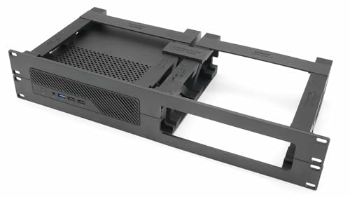 thingsINrack Rack-Halterung für 2 MiniSforum MS-01 48,3 cm (19 Zoll) 2U Dual-Mount – genaue Passform von THINGSINRACK