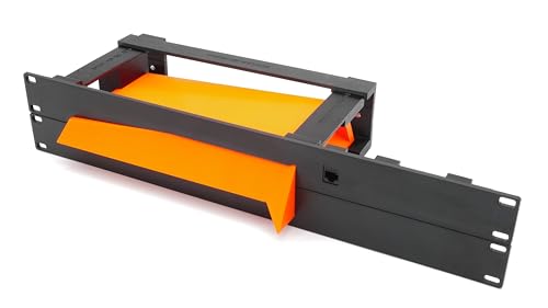 thingsINrack Rack-Halterung für Starlink G2 Router 48,3 cm (19 Zoll) 2U – Halterung für den Ethernet-Adapter und RJ45-Keystone im Lieferumfang enthalten – Spritzgegossene Frontplatte von THINGSINRACK