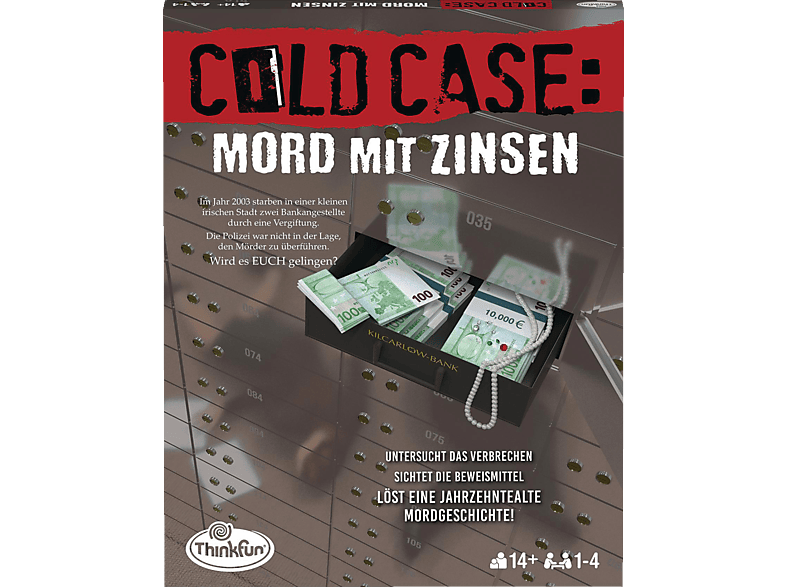 THINKFUN ColdCase: Mord mit Zinsen Denkspiel Mehrfarbig von THINKFUN