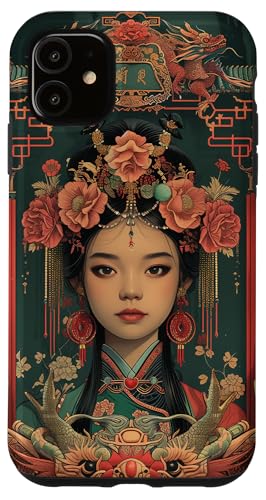 Hülle für iPhone 11 THIS IS ART - Schöne Chinesische Frau mit Drachen von THIS IS ART