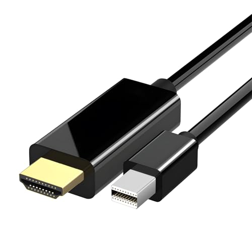 4K Mini-DisplayPort-auf-HDMI-Anschlusskabel, 1,8 m, Displayport auf HDMI, unidirektionales DP (männlich) auf HDMI-Stecker, kompatibel mit MacBook Air/Pro, Microsoft Surface Pro/Dock-Monitor-Projektor von THKO