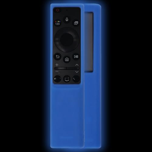 2022 Fernbedienung Hülle kompatibel für Samsung TV bn59-01357a/01363L/01364A TM -1990C, Fernbedienung Solar Schutzhülle Silikonhülle Schutz mit Lanyard (Blau) von THLMT
