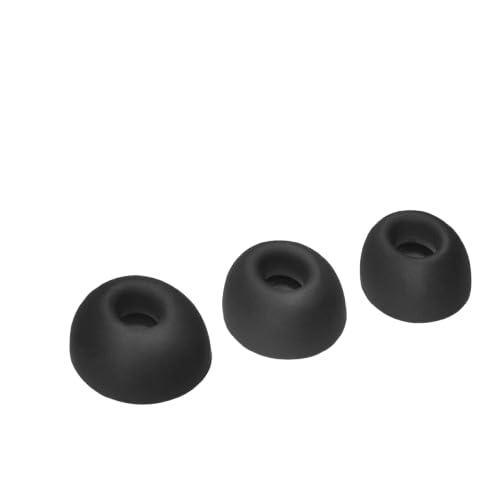 3 Paar Ohrstöpsel Ersatz für JBL Tour Pro 2, weiche Silikon-Ohrstöpsel Kopfhörer Ohrstöpsel Knospen Cups Headset Ohrkappen Hülsen (S/M/L) (schwarz) von THLMT