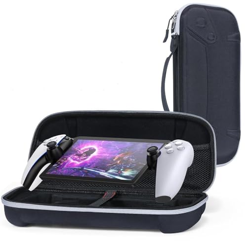 Aufbewahrungshülle kompatibel für Playstation Portal, Harte Reisetasche Tasche für Gaming Remote Player Konsole Oxford-Stoff Shell Pouch Box (Nur Tasche) (schwarz) von THLMT