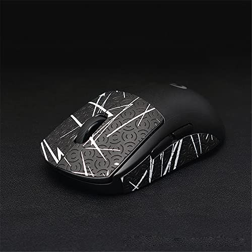 DIY-Maus-Griffband, kompatibel mit Logitech G Pro W und G Pro X, superleichtes, rutschfestes Maus-Griffband, schweißbeständiges Gaming-Maus-Seiten-Aufkleber-Klebeband (GPW schwarz weiß) von THLMT