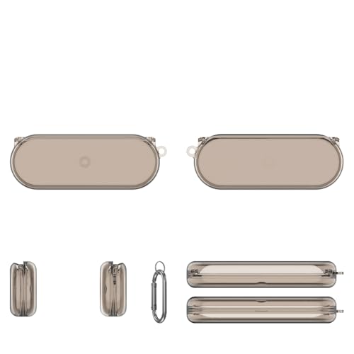 Earbuds Hülle Kompatibel für Nothing Ear(Open), TPU Kopfhörer Cases Kopfhörer Shell Ohr Knospen Box Headset staubdicht tragen Lagerung Hülse mit Haken (nur Fall) (Transparent Grau) von THLMT