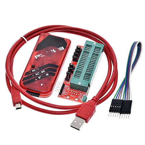 Programmierer kompatibel für PIC KIT3, Offline-Programmierung PIC-Mikrocontroller-Chip-Programmierer-Simulator-Kit (Kompatibel für PICKIT3+Brenner) von THLMT