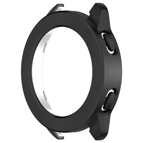 Schutzhülle+Ersatzlünette Kompatibel für Xiaomi Watch S3, Smartwatch Rundum Abdeckung Schale Schutz TPU Schutzhülle Guard Lünette Set (Schwarz) von THLMT