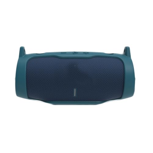 Silikonhülle für JBL Charge 6, Bluetooth-Audio-Lautsprecher, Schutzhülle für Reisen, Aufbewahrungstasche, tragbare Hülle mit Schultergurt und Karabiner (nur Hülle) (blau) von THLMT