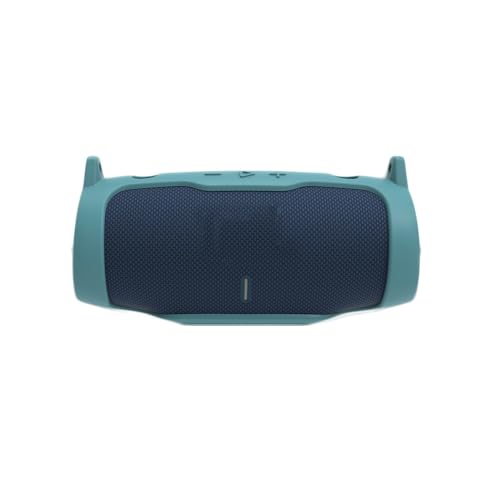 Silikonhülle für JBL Charge 6, Bluetooth-Audio-Lautsprecher, Schutzhülle für Reisen, Aufbewahrungstasche, tragbare Hülle mit Schultergurt und Karabiner (nur Hülle) (hellblau) von THLMT