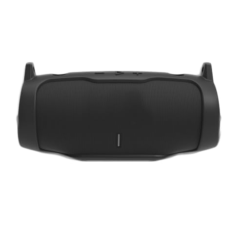 Silikonhülle für JBL Charge 6, Bluetooth-Audio-Lautsprecher, Schutzhülle für Reisen, Aufbewahrungstasche, tragbare Hülle mit Schultergurt und Karabiner (nur Hülle) (schwarz) von THLMT