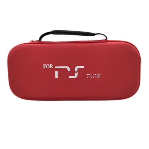THLMT Aufbewahrungshülle kompatibel für Playstation Portal, Hartschalenkoffer-Reisetasche Spielkonsole Remote Player Shell-Tasche Box Schutzhülle Handbag Sleeve (nur Gehäuse) (rot) von THLMT