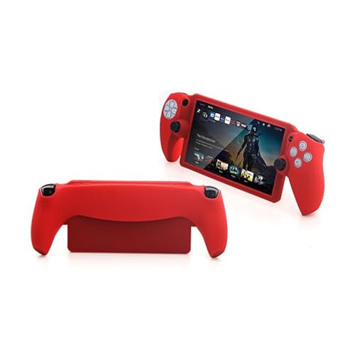 THLMT Schutzhülle für Playstation Portal, weiche Silikonhülle für Spielkonsolen, Kratzfest, staubdicht, Schutzhülle (nur Hülle) (Rot) von THLMT