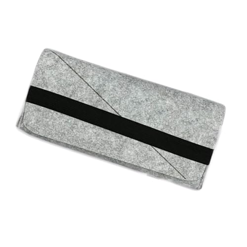 THLMT Tragetasche Kompatibel für ROG Ally X, Reisetasche Filz Aufbewahrungstasche Spielkonsole Tragbare Shell Box Schutzhülle stoßfest Abdeckung Rucksack Handtasche Hülle (grau) von THLMT