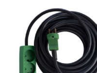 E-line Kabelsatz DK 3G1,5 - H07RN-F, DK Stecker/3 Buchse w/j, Neopren, 230V/16A, 15m von THORKILD LARSEN
