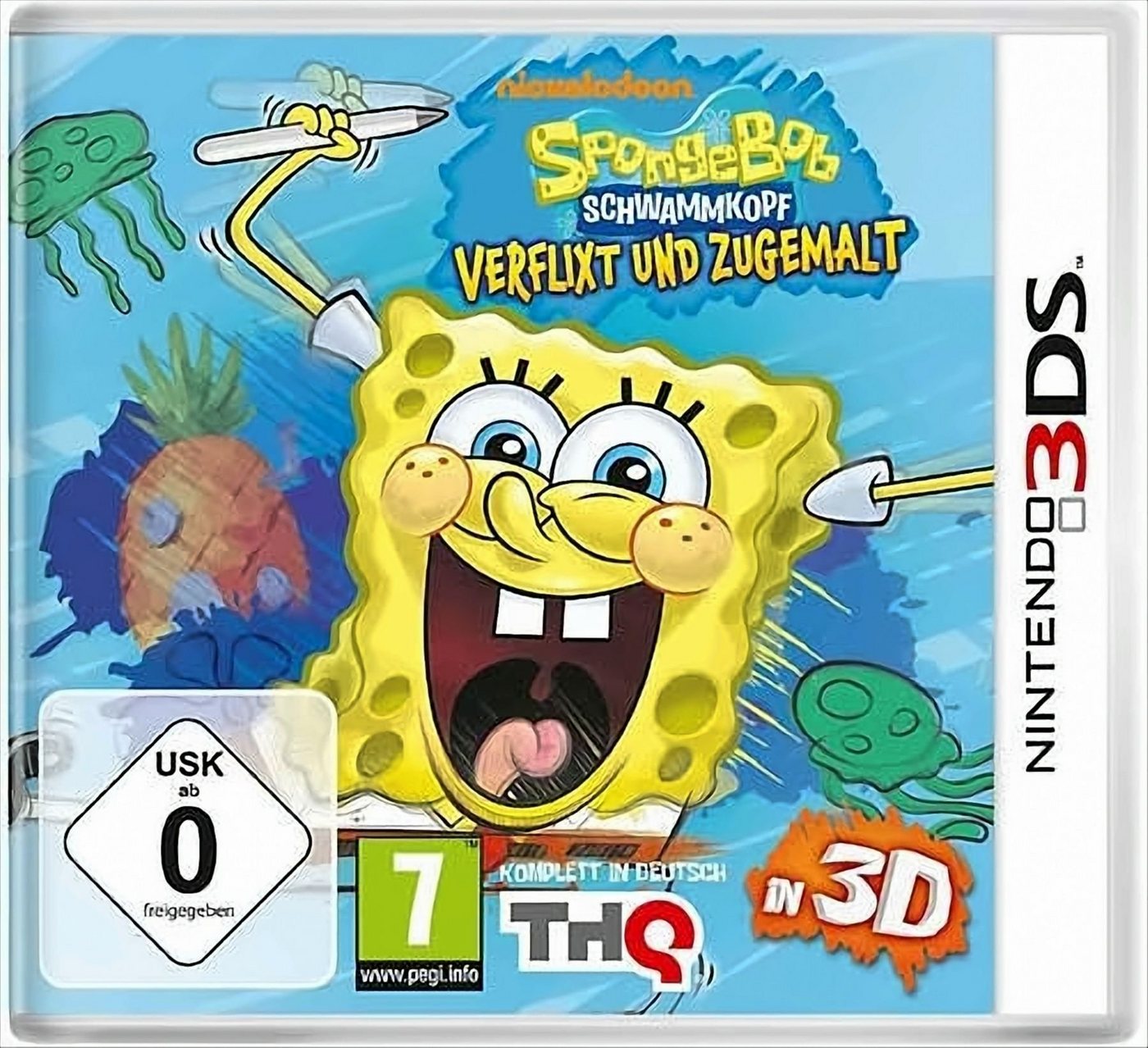 SpongeBob Verflixt und Zugemalt Nintendo 3DS von THQ