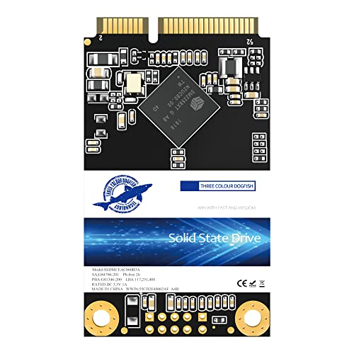 Dogfish SSD MSATA 1TB Solid State Drive Ngff Internen Desktop Computer 6Gb/s High Performance Festplatte Für Desktop Laptop (1TB MSATA) von THREE COLOUR DOGFISH