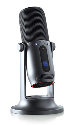 THRONMAX MDRILL ONE PRO (M2PG) - USB Condenser Microphone - VERTIGAIN Technology & 16-bit/48KHz Audio Recording - Slate Grey von THRONMAX