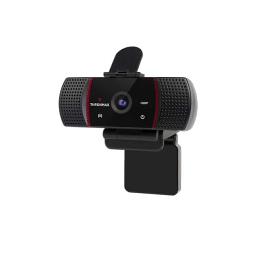 THRONMAX Stream GO X1 1080P HD Webcam with Built-In Noise-Reducing Dual Microphone, Automatic Low Light Correction, 105 Degree Extended View, Plug and Play USB Web Camera & Tripod Stand - Black THRONMAX Stream GO X1 1080P HD Webcam with Built-In Noise-Reducing Dual Microphone, Automatic Low Light Correction, 105 Degree Extended View, Plug and Play USB Web Camera & Tripod Stand - Black von THRONMAX
