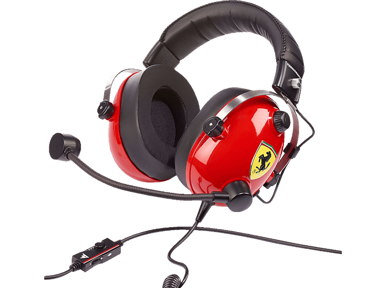 THRUSTMASTER T.Racing Scuderia Ferrari Edition, Over-ear Gaming Headset Rot/Schwarz von THRUSTMASTER