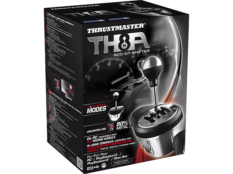 THRUSTMASTER TH8A (H-Schaltung 7+1 / Sequenziell +/-, PS4 PS3 Xbox One PC) Schalthebel von THRUSTMASTER