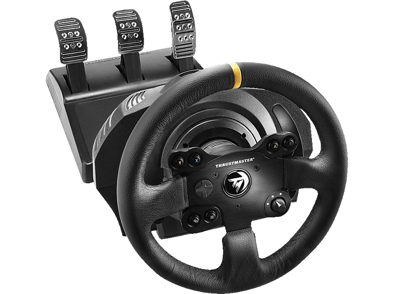 THRUSTMASTER TX Racing Wheel Leather Edition (inkl. 3-Pedalset, Xbox One / PC) Lenkrad von THRUSTMASTER