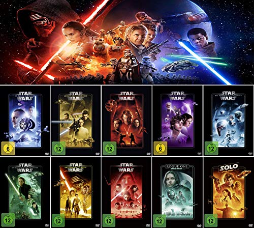 Star Wars Paket 1 - 8 + Rogue One: A Star Wars Story + Solo: A Star Wars Story [10-DVD] von THe Walt Disney Company Germany GmbH