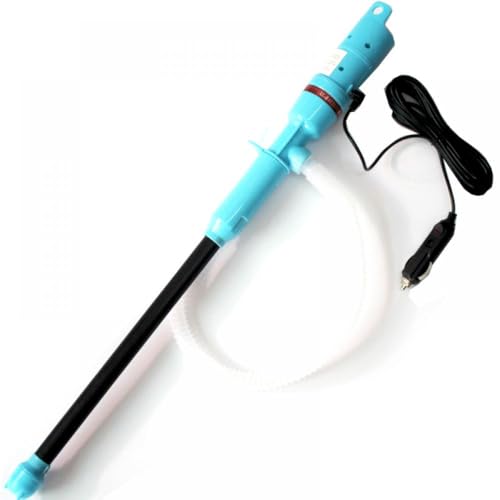 12V Elektrische Flüssigkeit Öl Transferpumpe Tragbare Wasserpumpe Kompatibel mit Auto Auto Kraftstoff Gas Extractor Saugpumpe Kompatibel Mit Verschiedenen Fahrzeugen(Blue) von THgfdZX