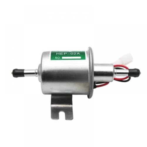 THgfdZX 12V elektrische Kraftstoffpumpe HEP-02A Niederdruck-Kraftstoffpumpe Kompatibel mit Diesel-Benzin, kompatibel mit Motorrad-ATV-Vergasern(Green) von THgfdZX