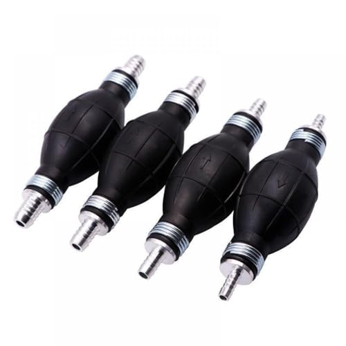 THgfdZX Universelle manuelle Flüssigkeitstransferpumpe Kompatibel mit Benzin, Diesel, Gummi-Kraftstoffpumpe, Hand-Primerbirne, kompatibel mit 6/8/10/12 mm Außenbord-Marineauto(GJ20-8MM) von THgfdZX
