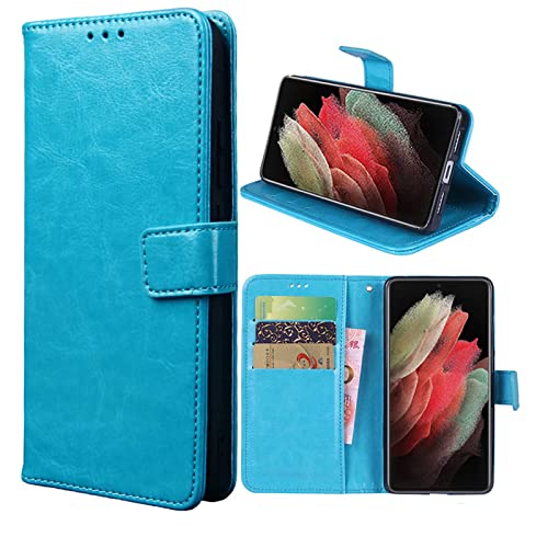 Hülle für Samsung Galaxy A41 Schutzhülle lederhülle Leder Handy Hüllen, Flip Case Handytasche Tasche Handyhülle für Samsung Galaxy A41, Blau von TIANCI